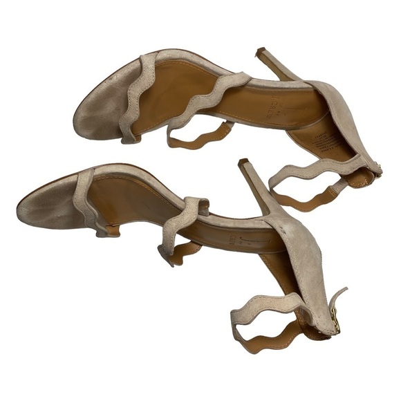 J. Crew Factory scallop ankle strap heels. - Picture 3 of 9